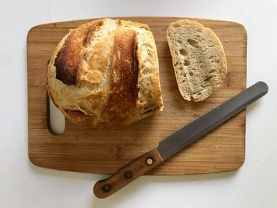 ホームベーカリーで作った焼き立てのパンの切り方!